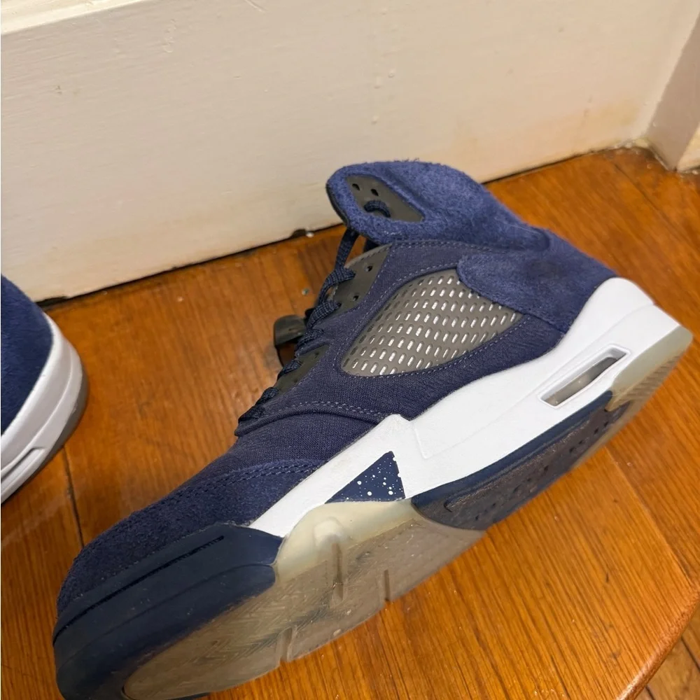 FD6812-400 Nike Air Jordan 5 Retro SE Midnight Navy Blue Georgetown Grey (Men's)